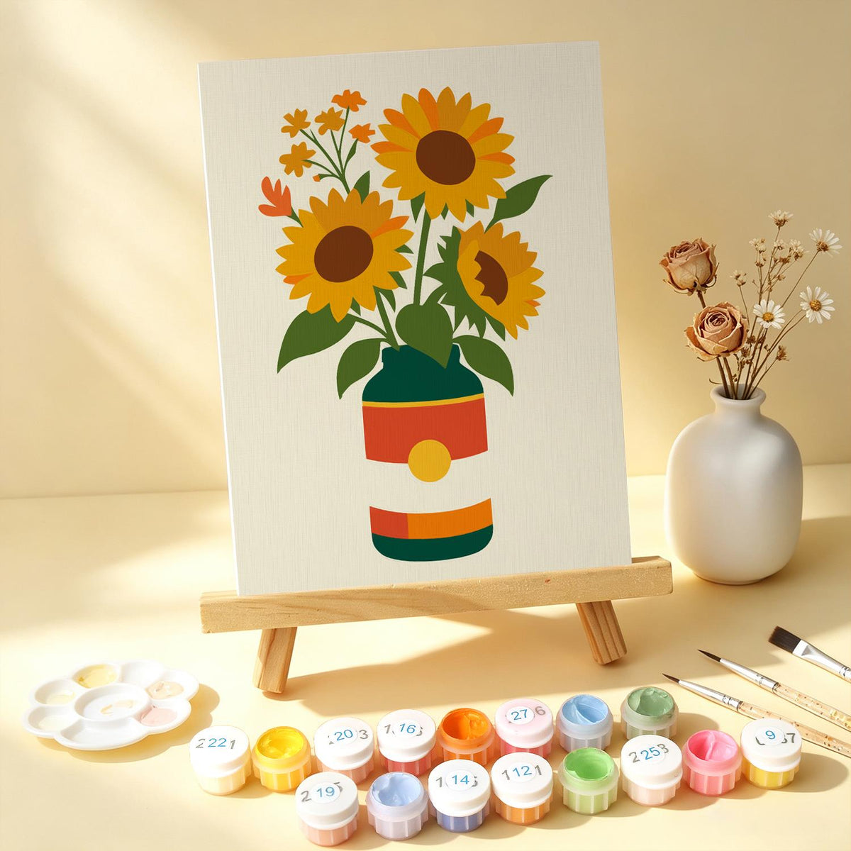 Tin-Can Sunflowers and Lavender mini board kit – image 14