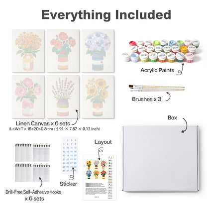 Tin-Can Sunflowers and Lavender mini board kit – image 16