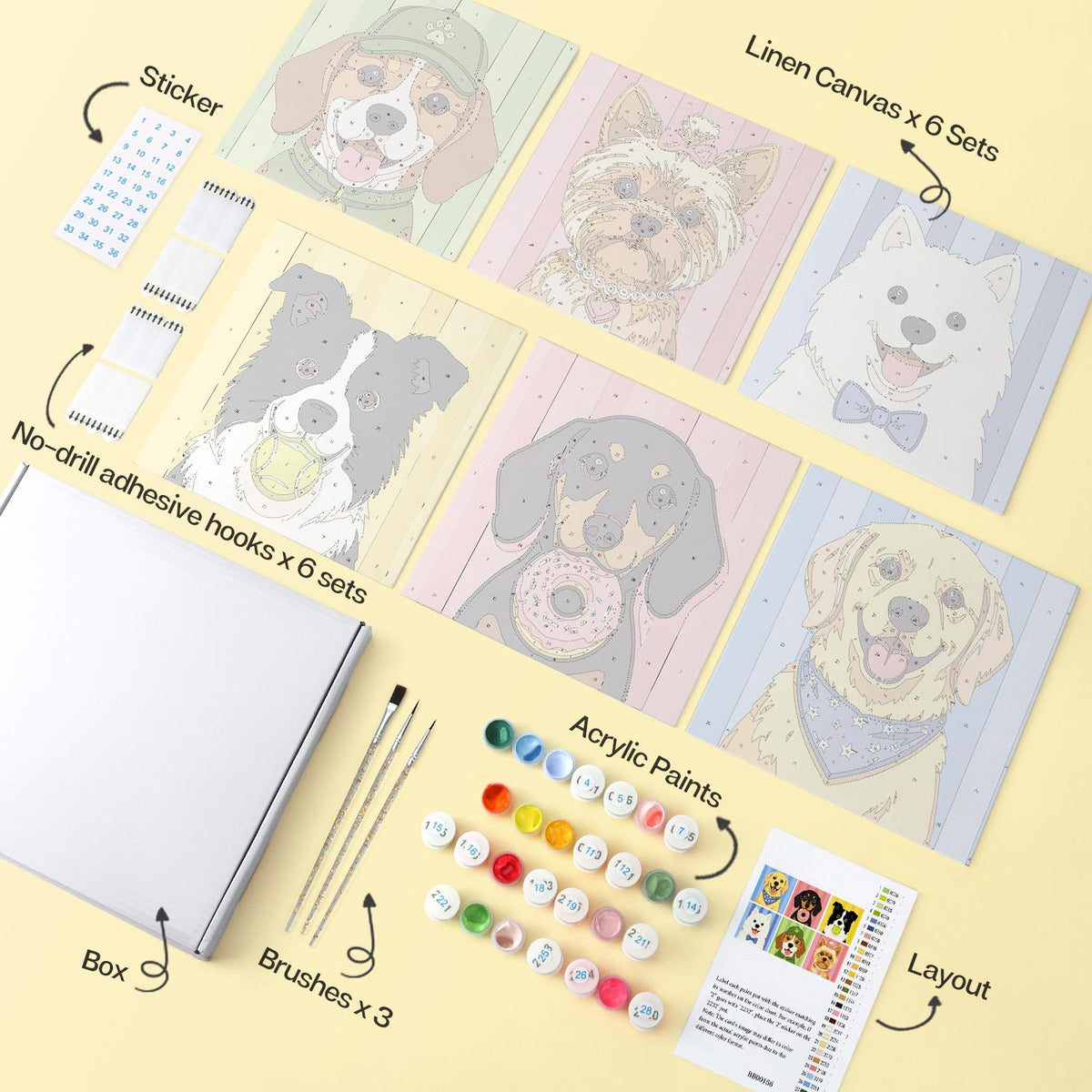 Donut Dachshund and Pup Pals mini board kit – image 15