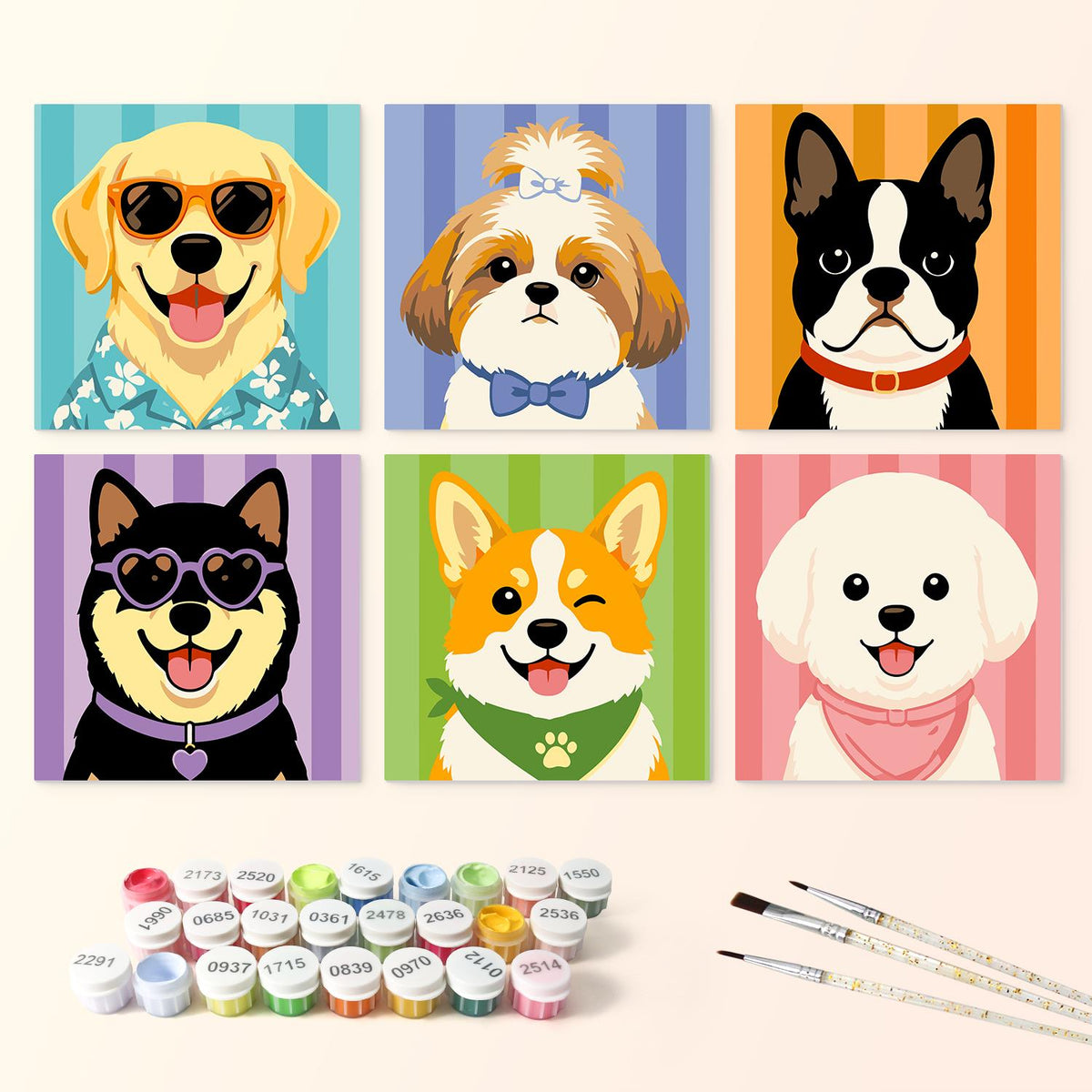 Cool Shades Doggy Portraits mini board kit – image 3