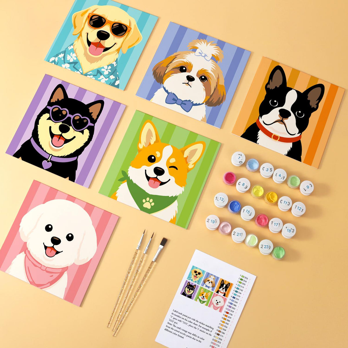 Cool Shades Doggy Portraits mini board kit – image 5
