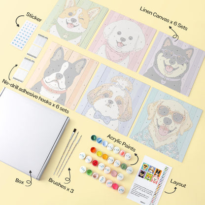Cool Shades Doggy Portraits mini board kit – image 15