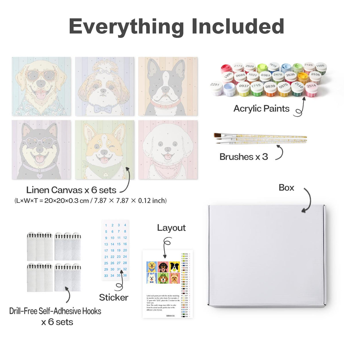 Cool Shades Doggy Portraits mini board kit – image 16