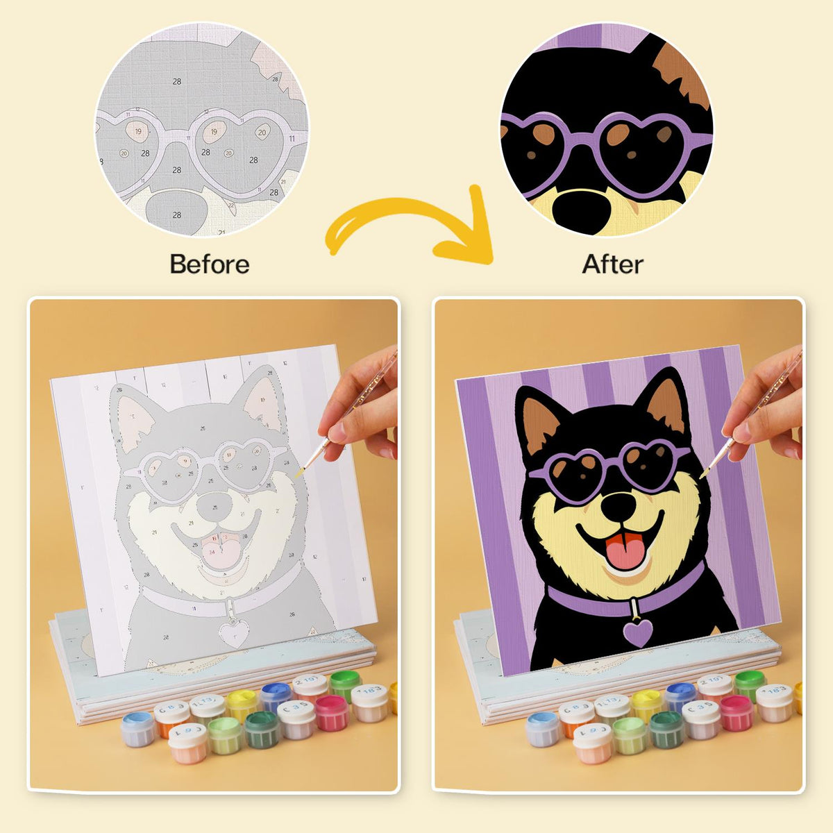 Cool Shades Doggy Portraits mini board kit – image 21
