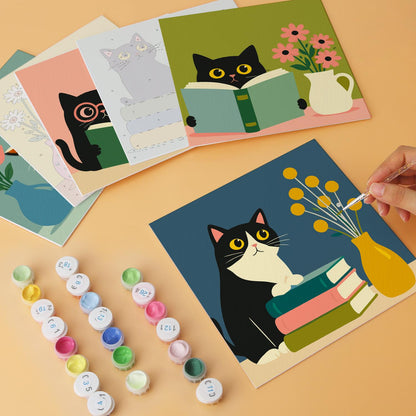 Bookworm Cats and Vases mini board kit – image 6