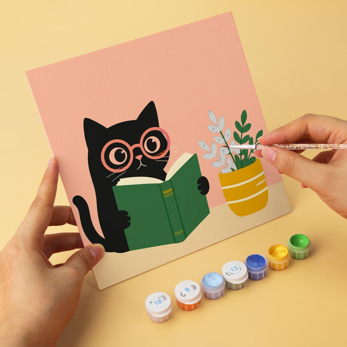 Bookworm Cats and Vases mini board kit – image 9