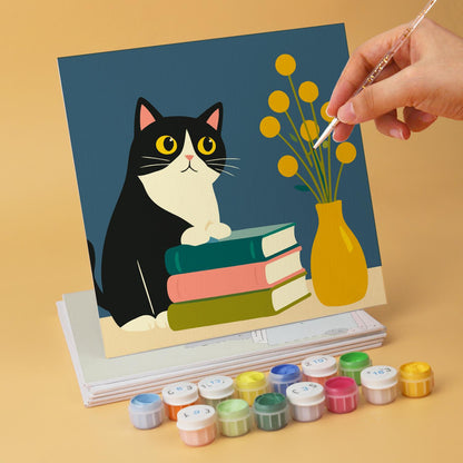 Bookworm Cats and Vases mini board kit – image 12