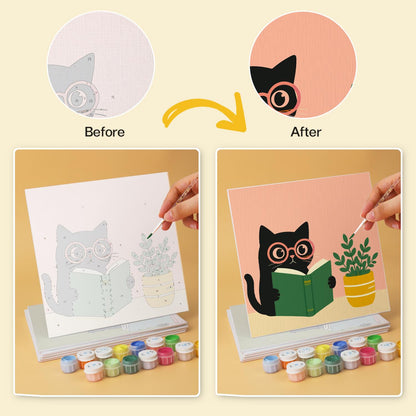 Bookworm Cats and Vases mini board kit – image 21
