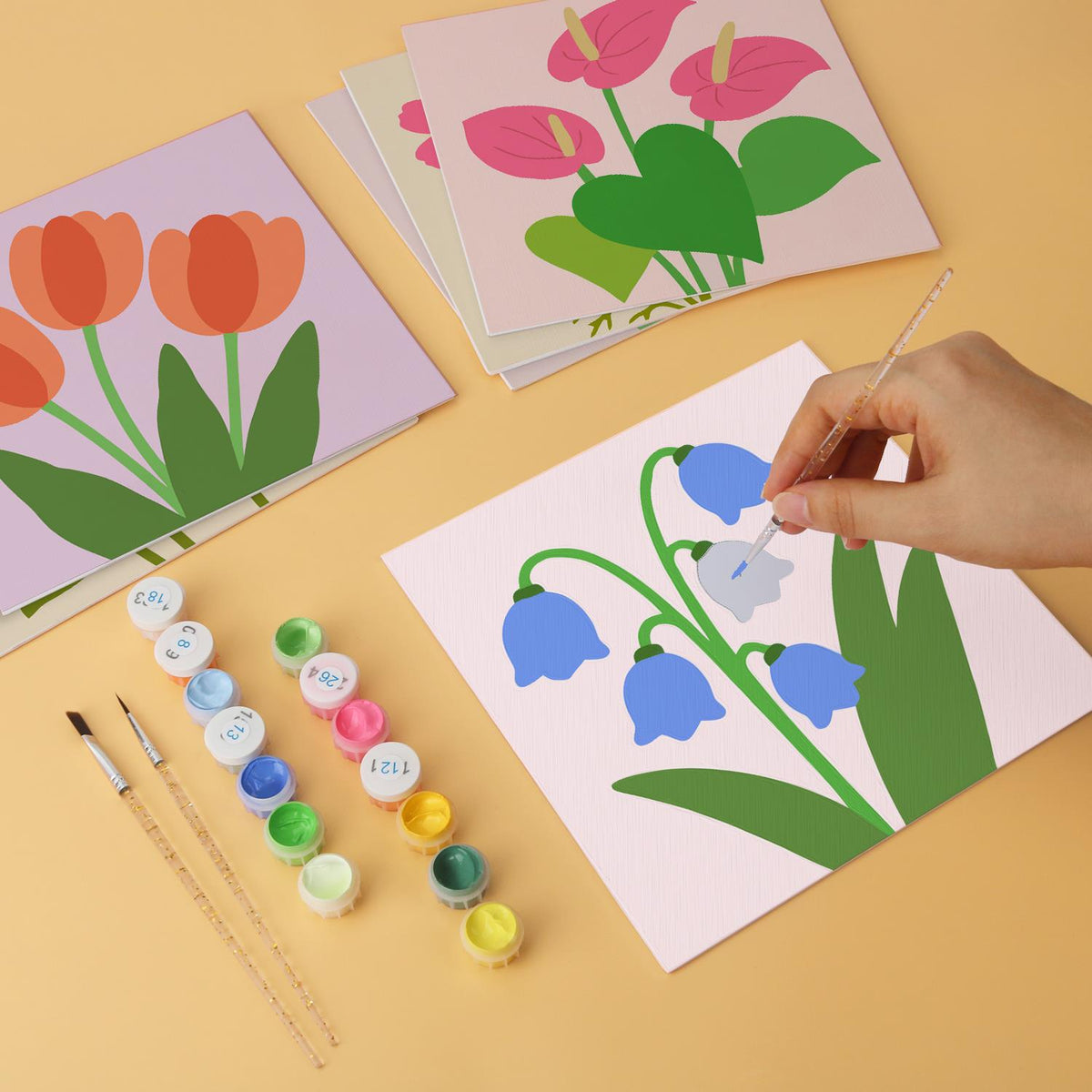 Sunflowers, Irises and Tulips mini board kit – image 7