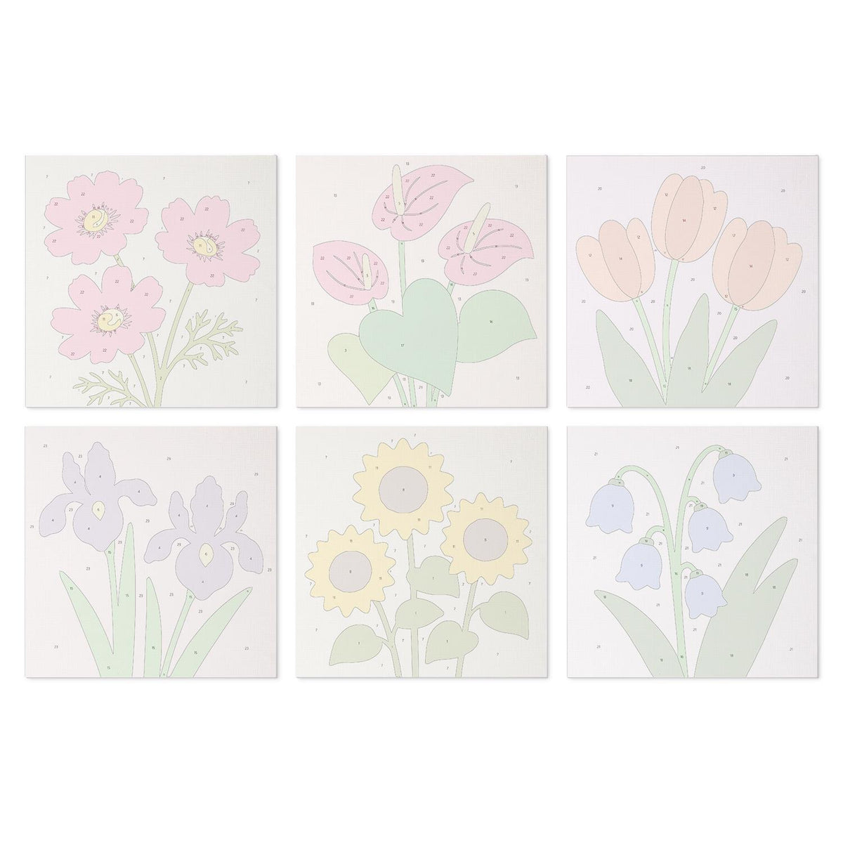 Sunflowers, Irises and Tulips mini board kit – image 17