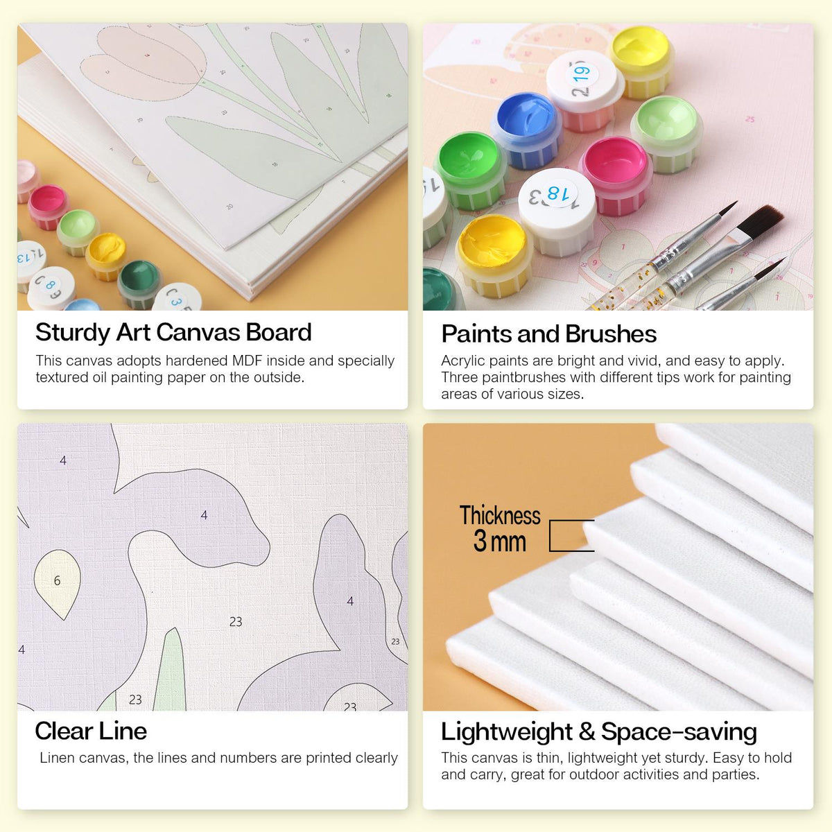 Sunflowers, Irises and Tulips mini board kit – image 18