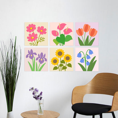 Sunflowers, Irises and Tulips mini board kit – image 23