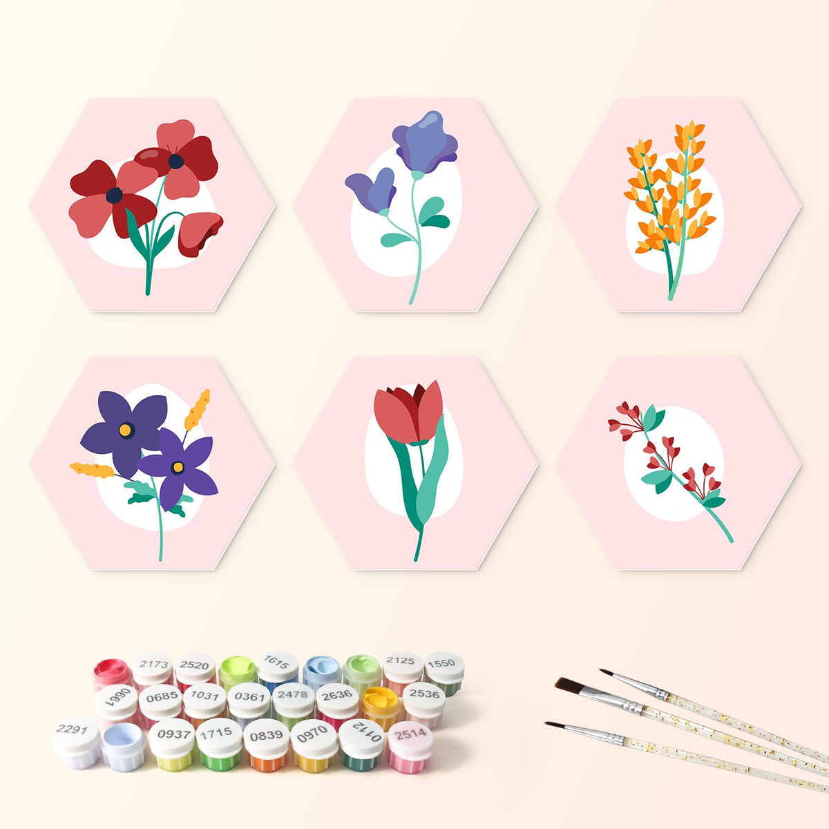 Blush Pink Botanical Sprigs mini board kit – image 3