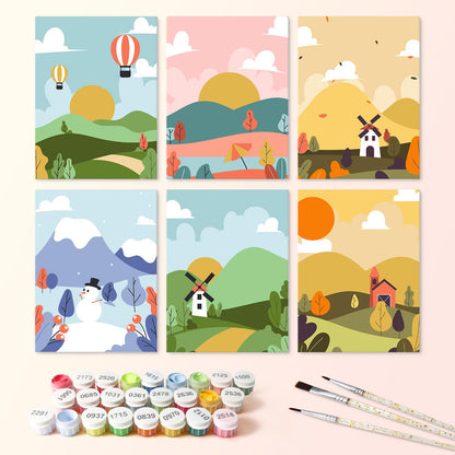 Hot Air Balloons and Windmills mini board kit – image 3