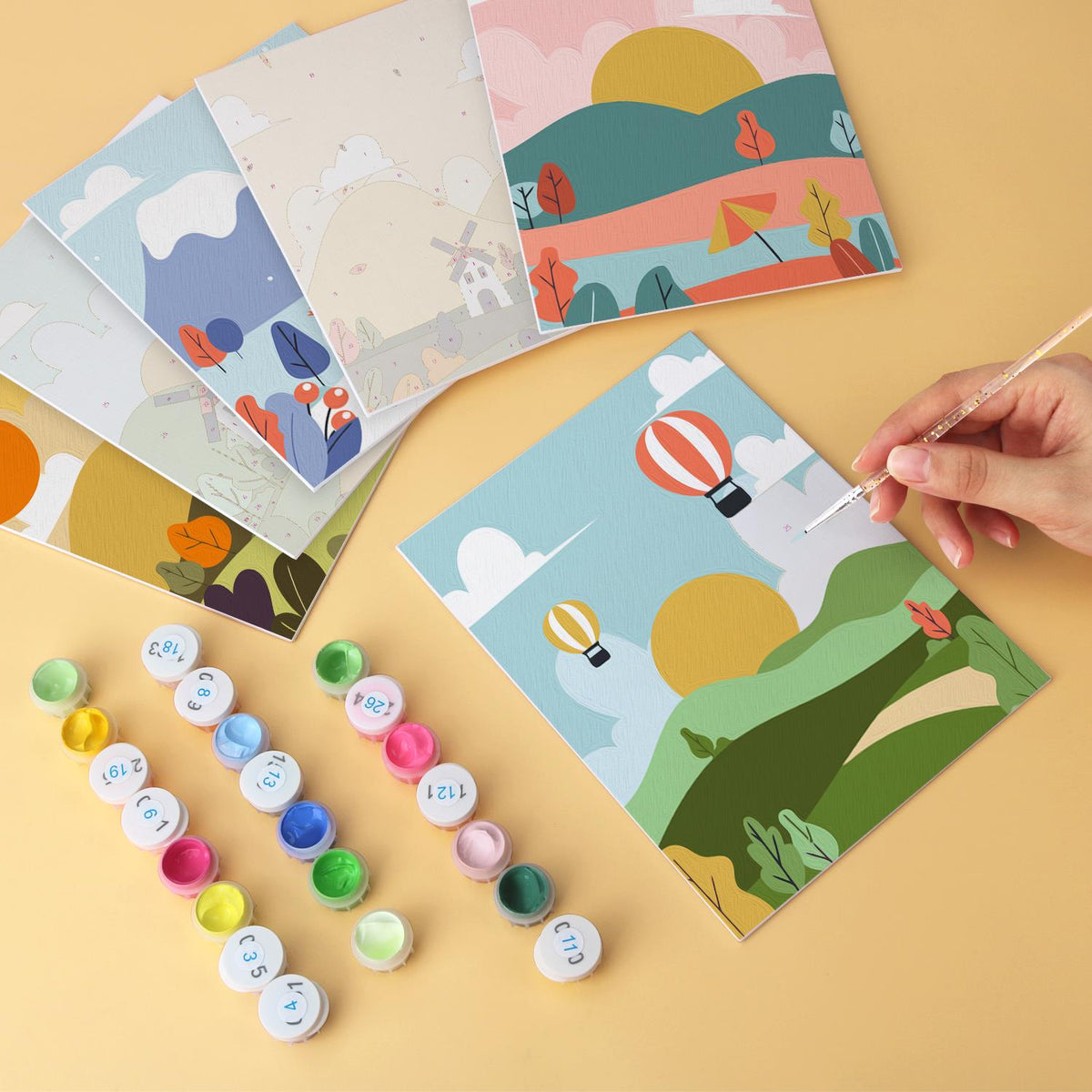 Hot Air Balloons and Windmills mini board kit – image 6