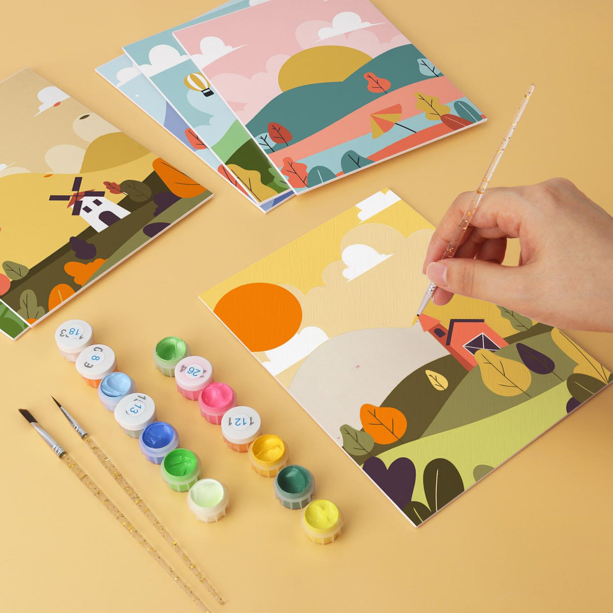 Hot Air Balloons and Windmills mini board kit – image 7