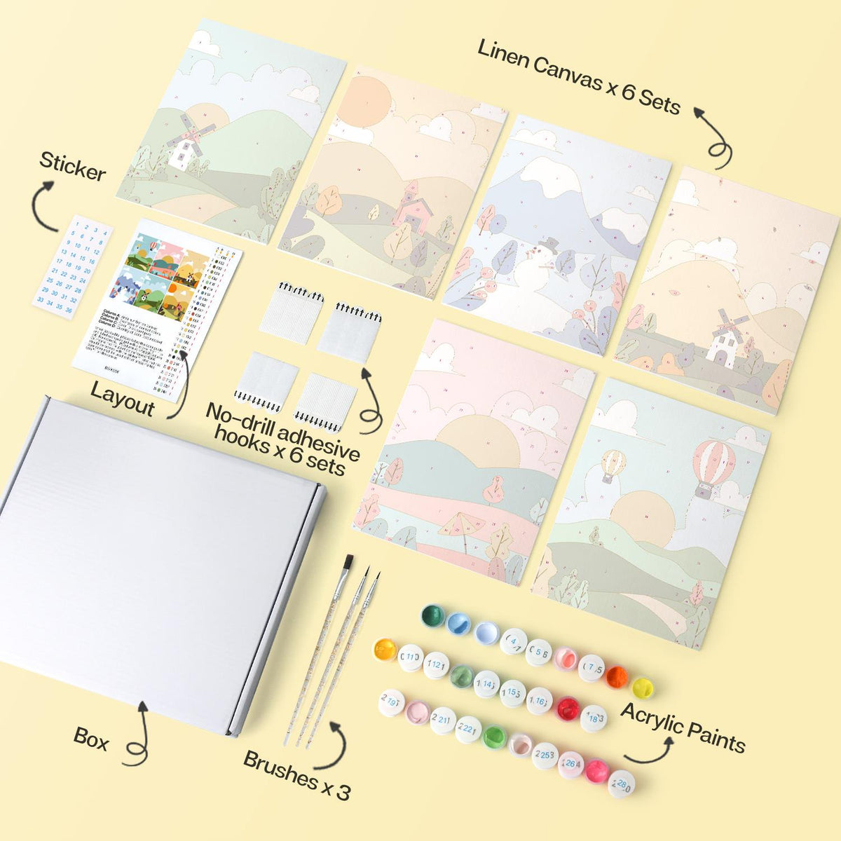 Hot Air Balloons and Windmills mini board kit – image 15