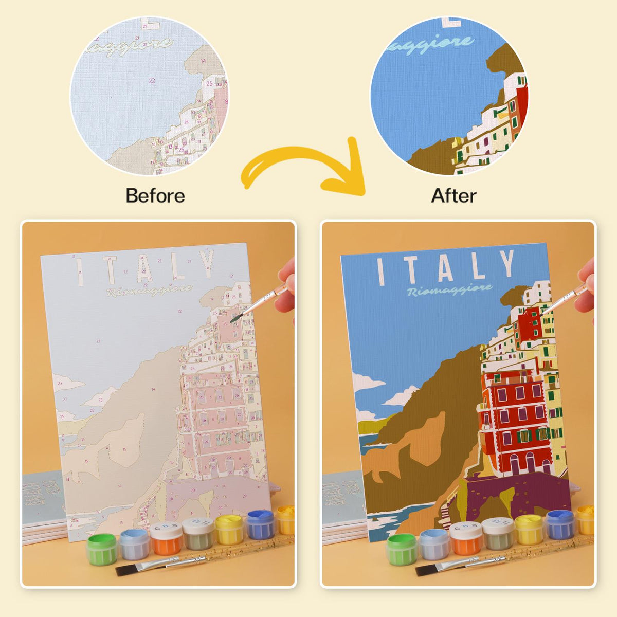 Amalfi Coast and Prague Posters mini board kit – image 21