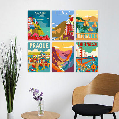 Amalfi Coast and Prague Posters mini board kit – image 22