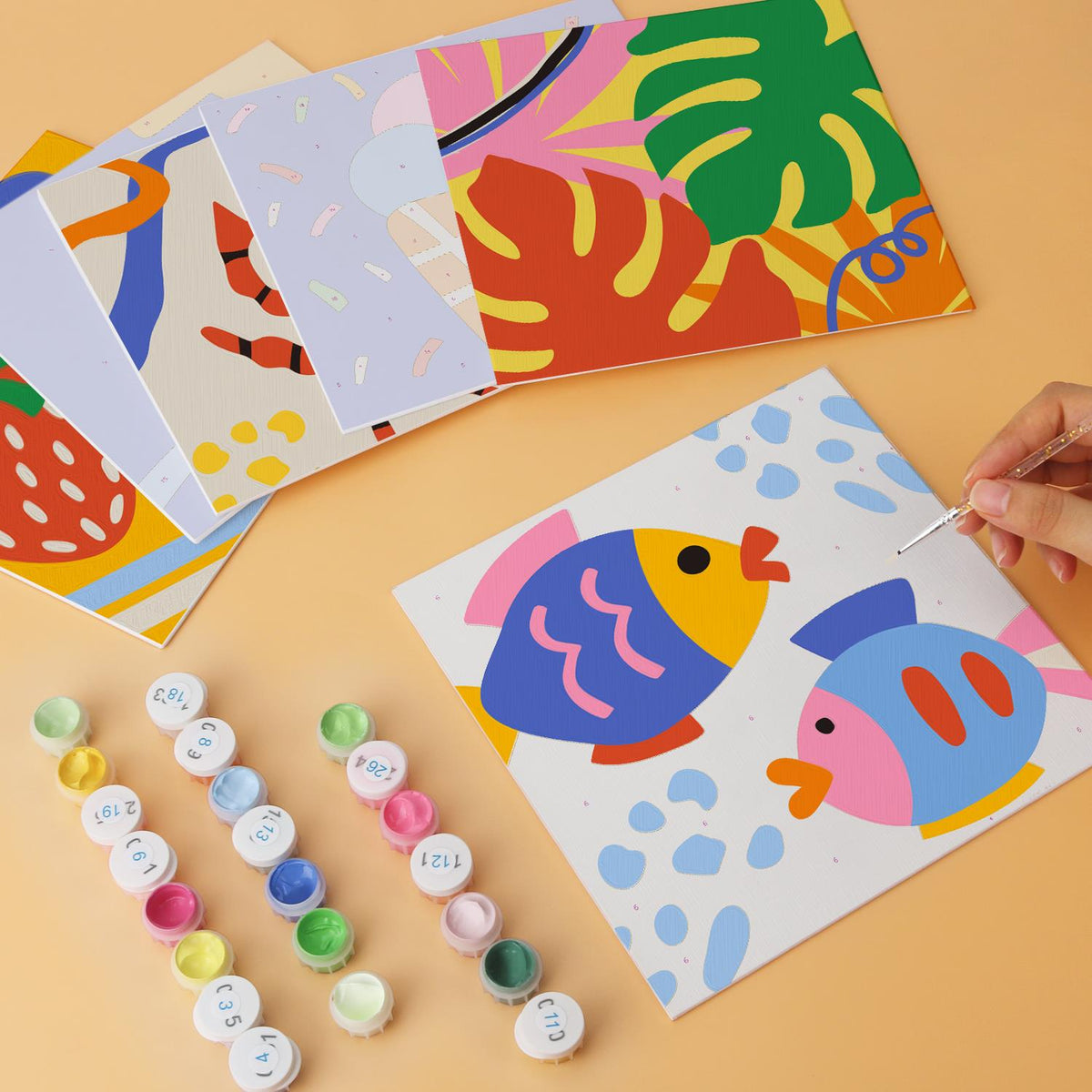 Sailboat and Strawberry Summer mini board kit – image 6