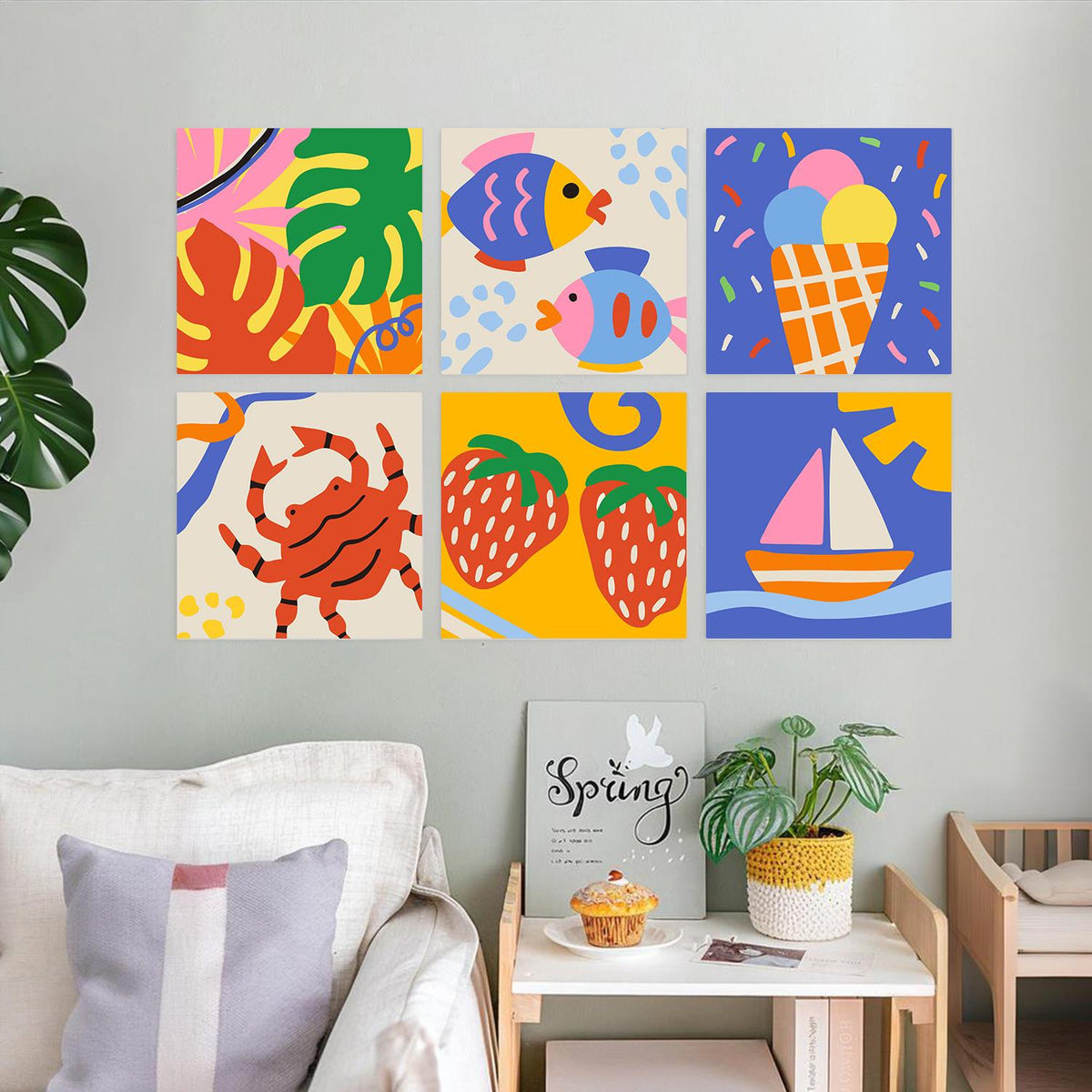 Sailboat and Strawberry Summer mini board kit – image 22