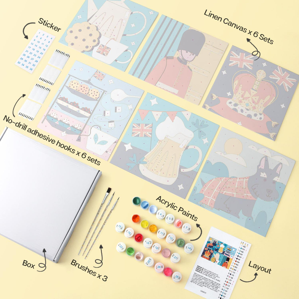 Royal Guard and Teatime Britain mini board kit – image 15