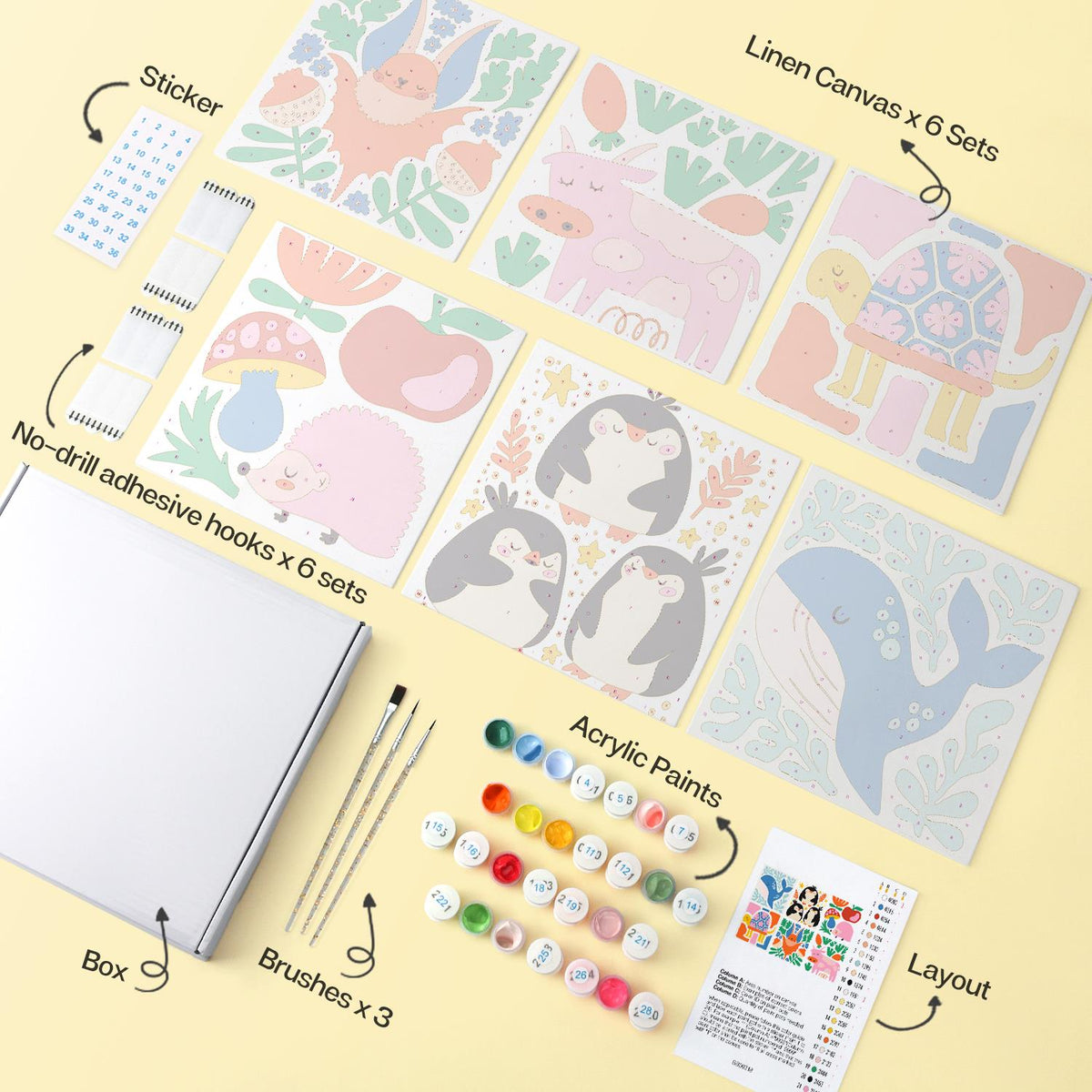 Bold Penguin and Whale Friends mini board kit – image 15
