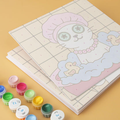 Mustard Tile Bubble Bath Cats mini board kit – image 13