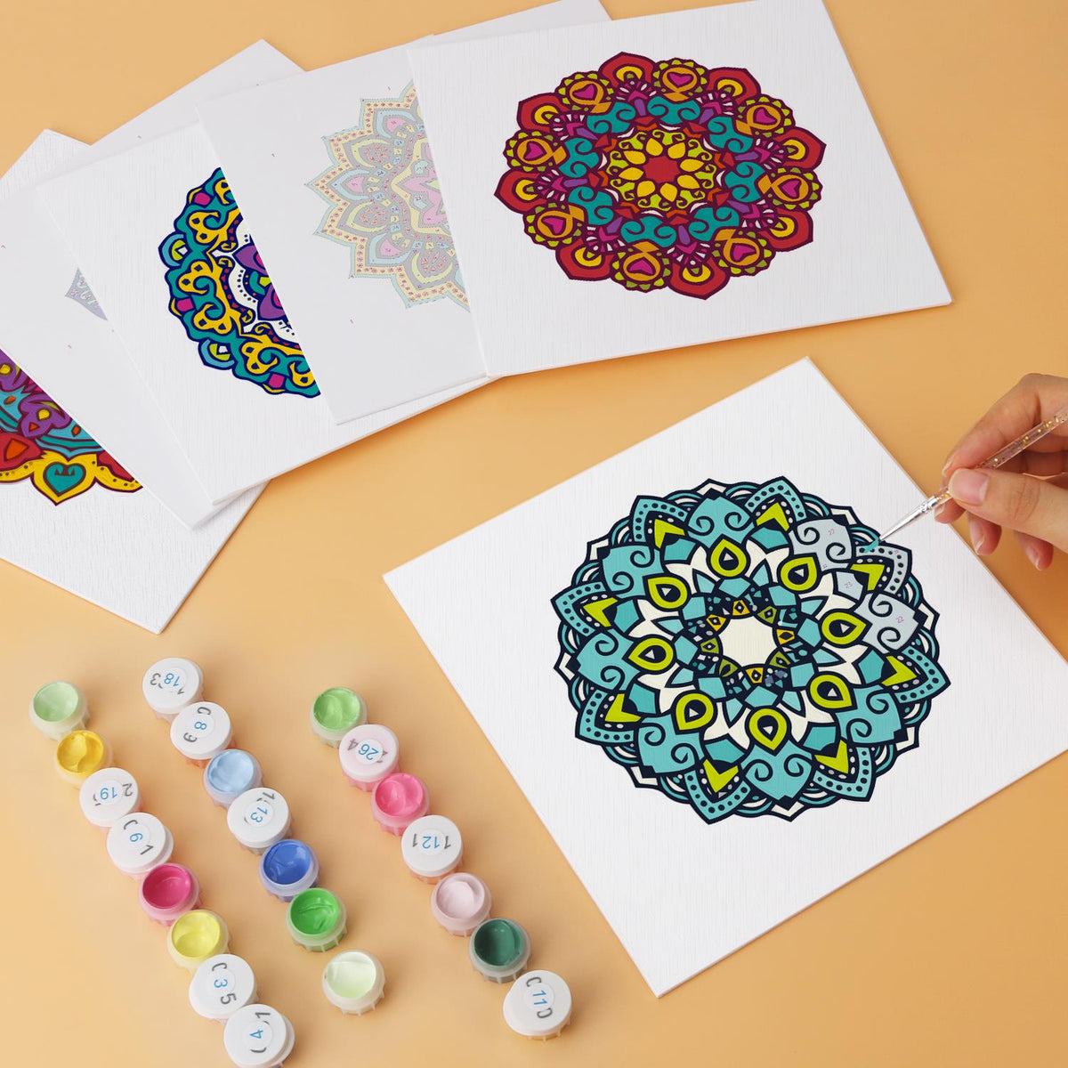 Jewel-Tone Mandala Medallions mini board kit – image 6