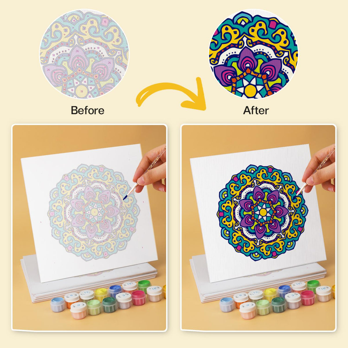 Jewel-Tone Mandala Medallions mini board kit – image 21