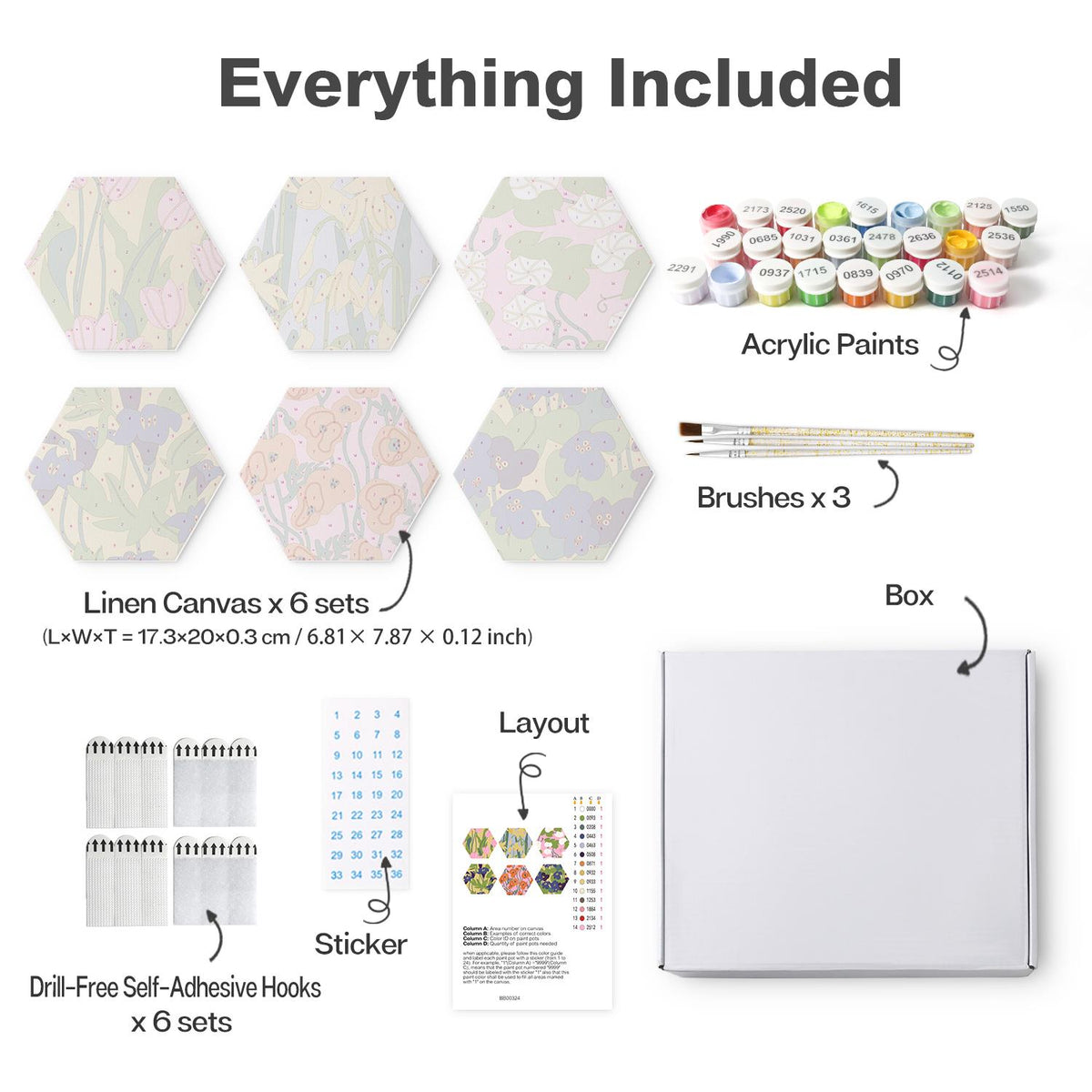 Iris and Poppy Patterns mini board kit – image 16
