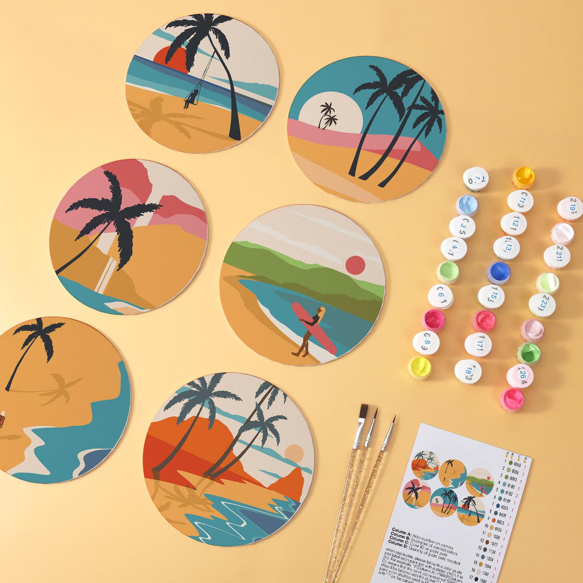 Palm Tree Swing at Dusk mini board kit – image 6