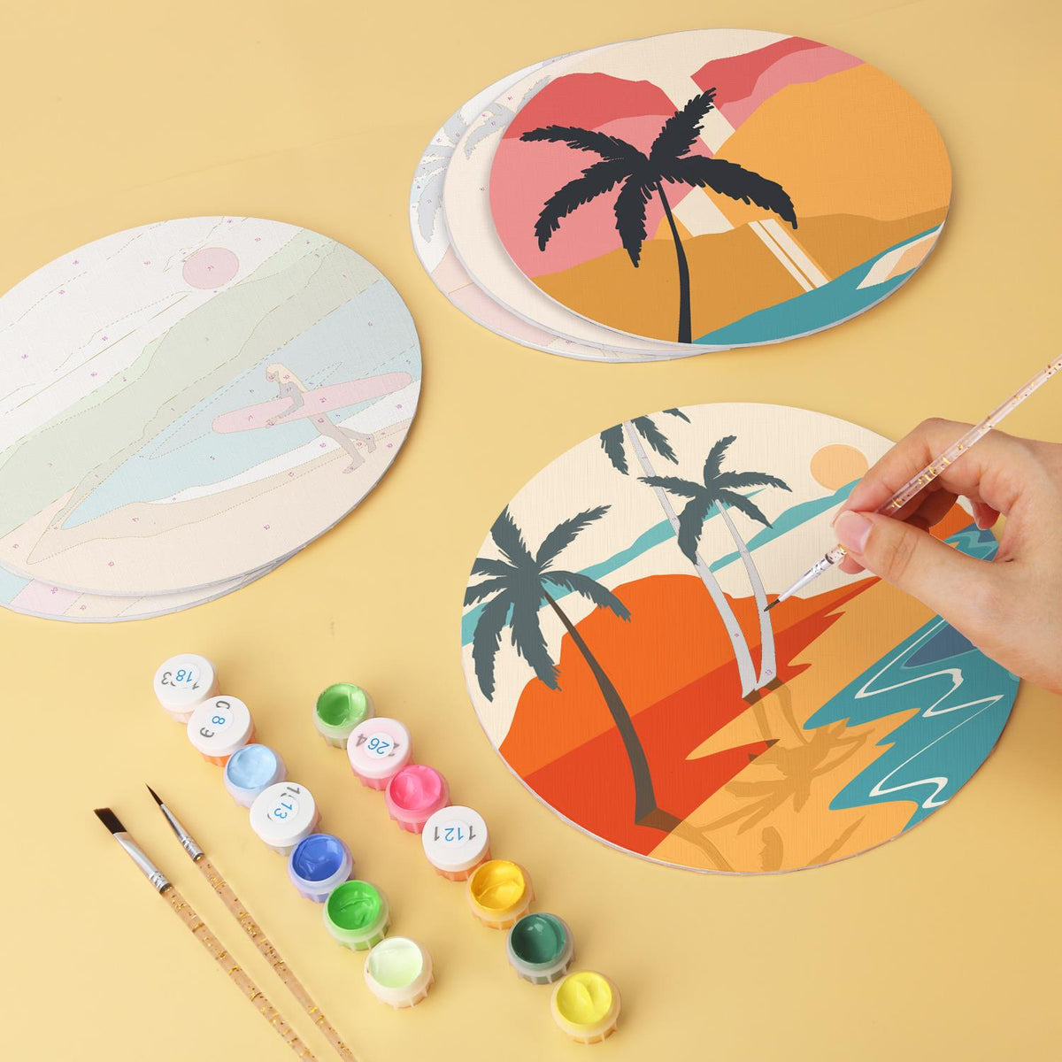 Palm Tree Swing at Dusk mini board kit – image 8