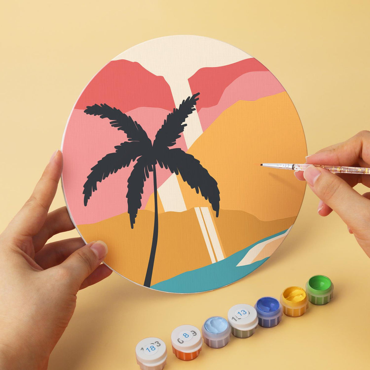 Palm Tree Swing at Dusk mini board kit – image 9