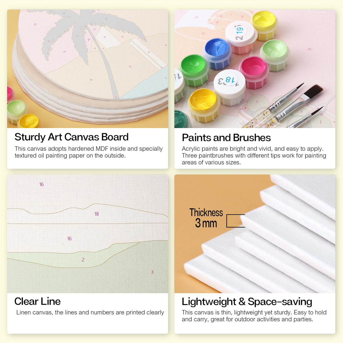 Palm Tree Swing at Dusk mini board kit – image 18