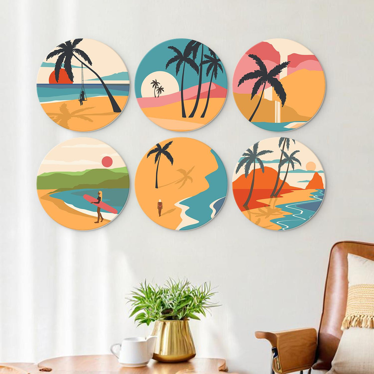 Palm Tree Swing at Dusk mini board kit – image 22