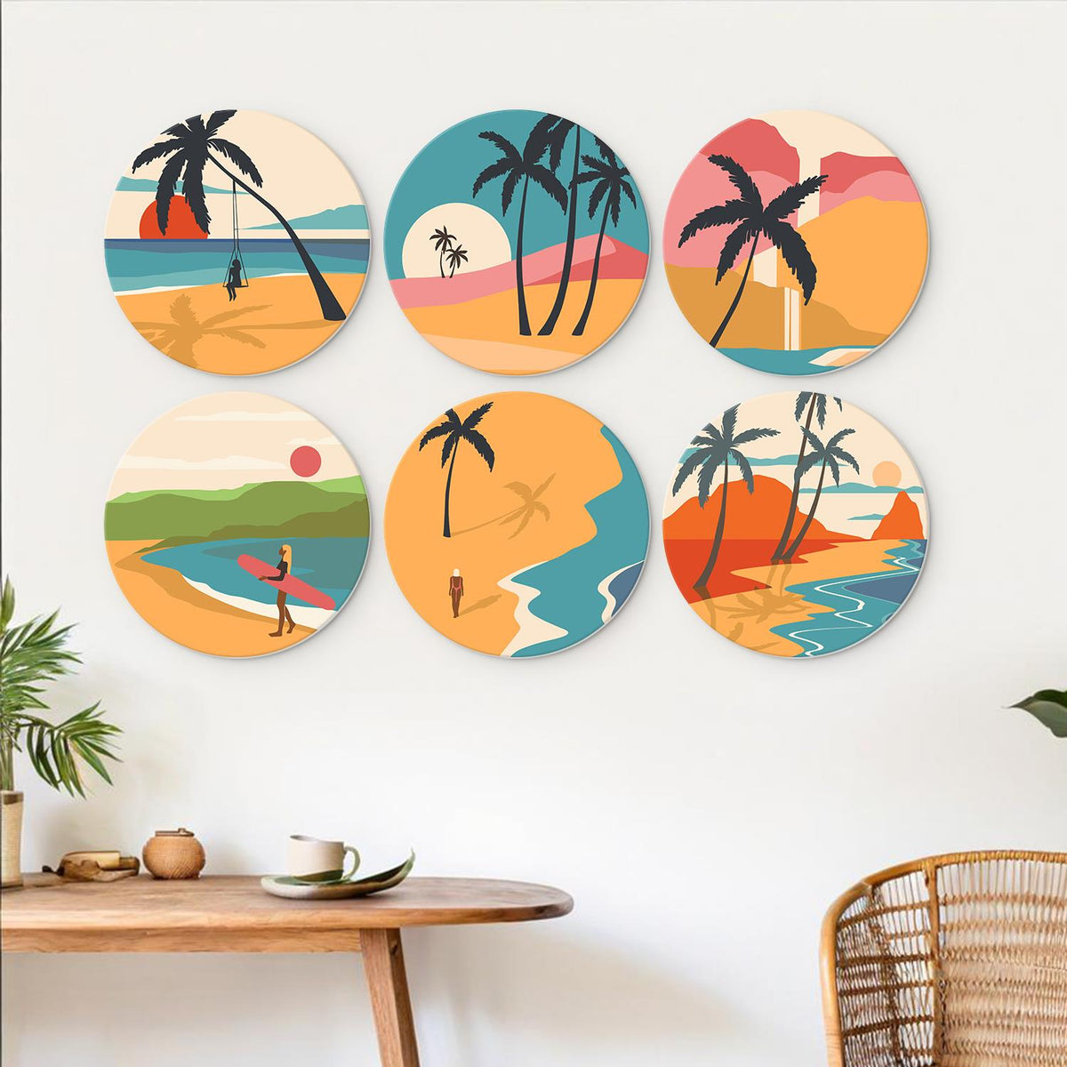 Palm Tree Swing at Dusk mini board kit – image 24