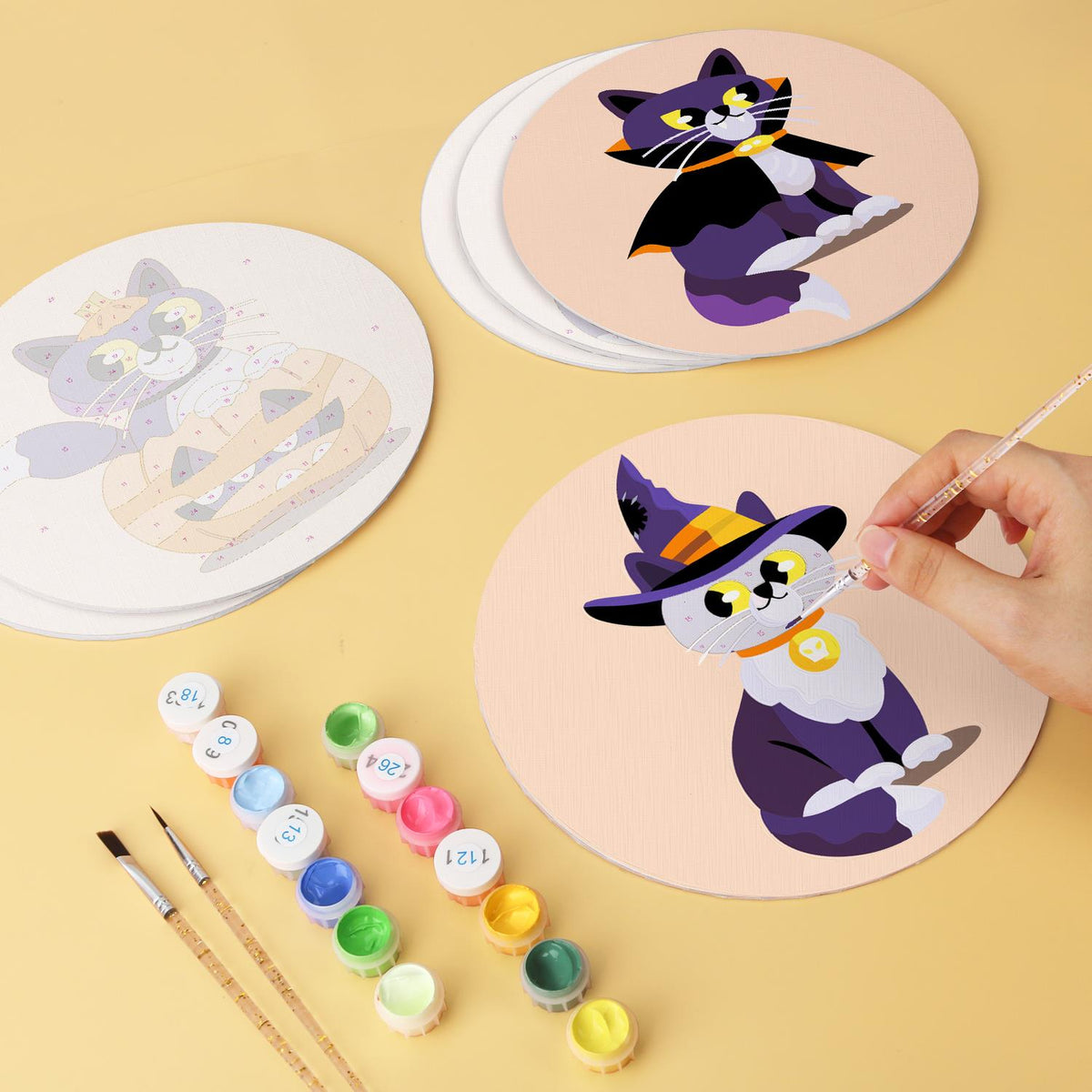 Purple Cats and Skeletons mini board kit – image 8
