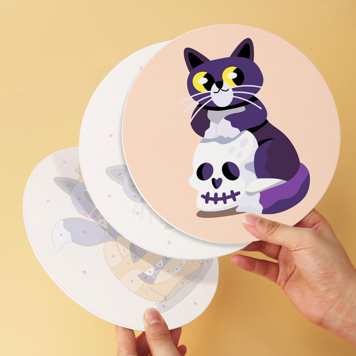 Purple Cats and Skeletons mini board kit – image 11