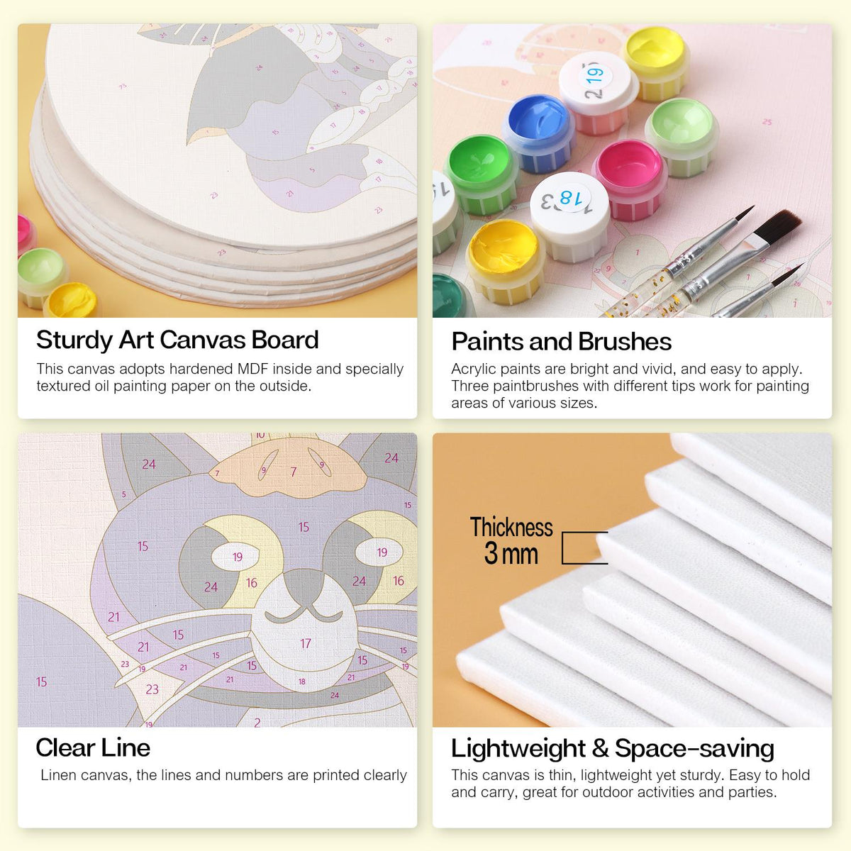Purple Cats and Skeletons mini board kit – image 18