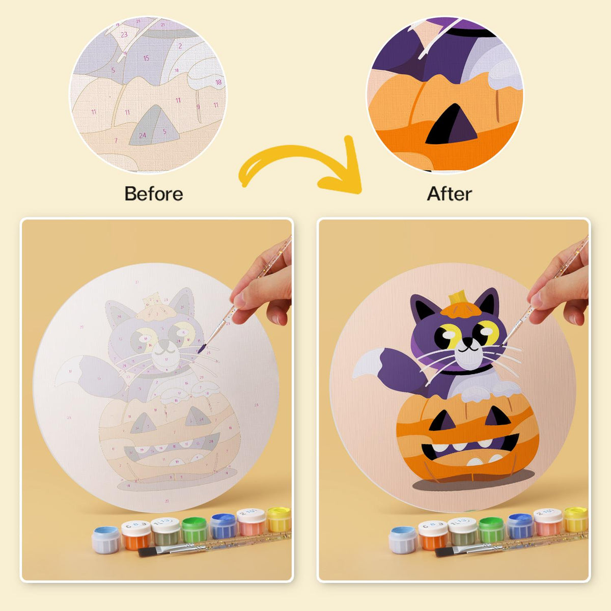 Purple Cats and Skeletons mini board kit – image 21