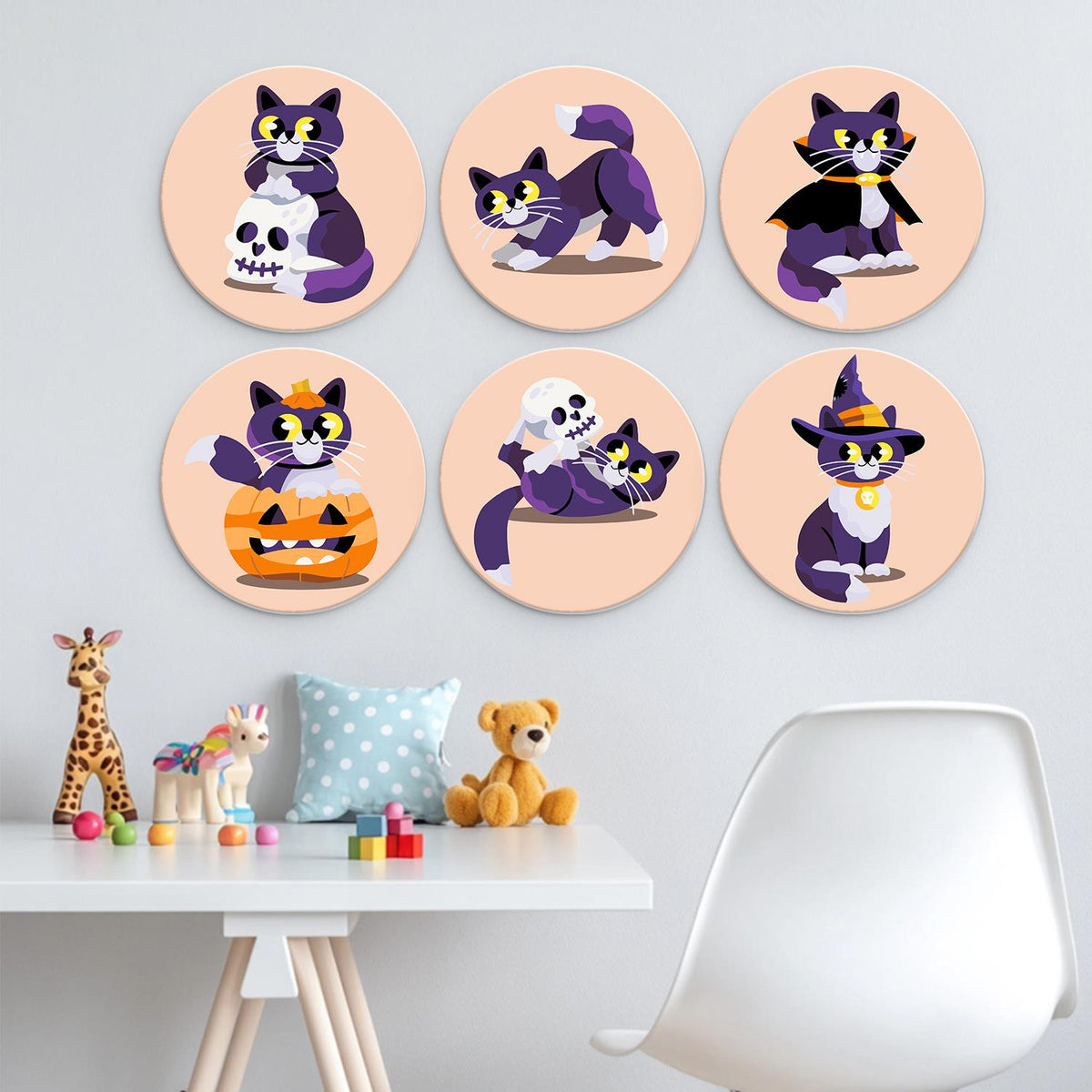 Purple Cats and Skeletons mini board kit – image 22