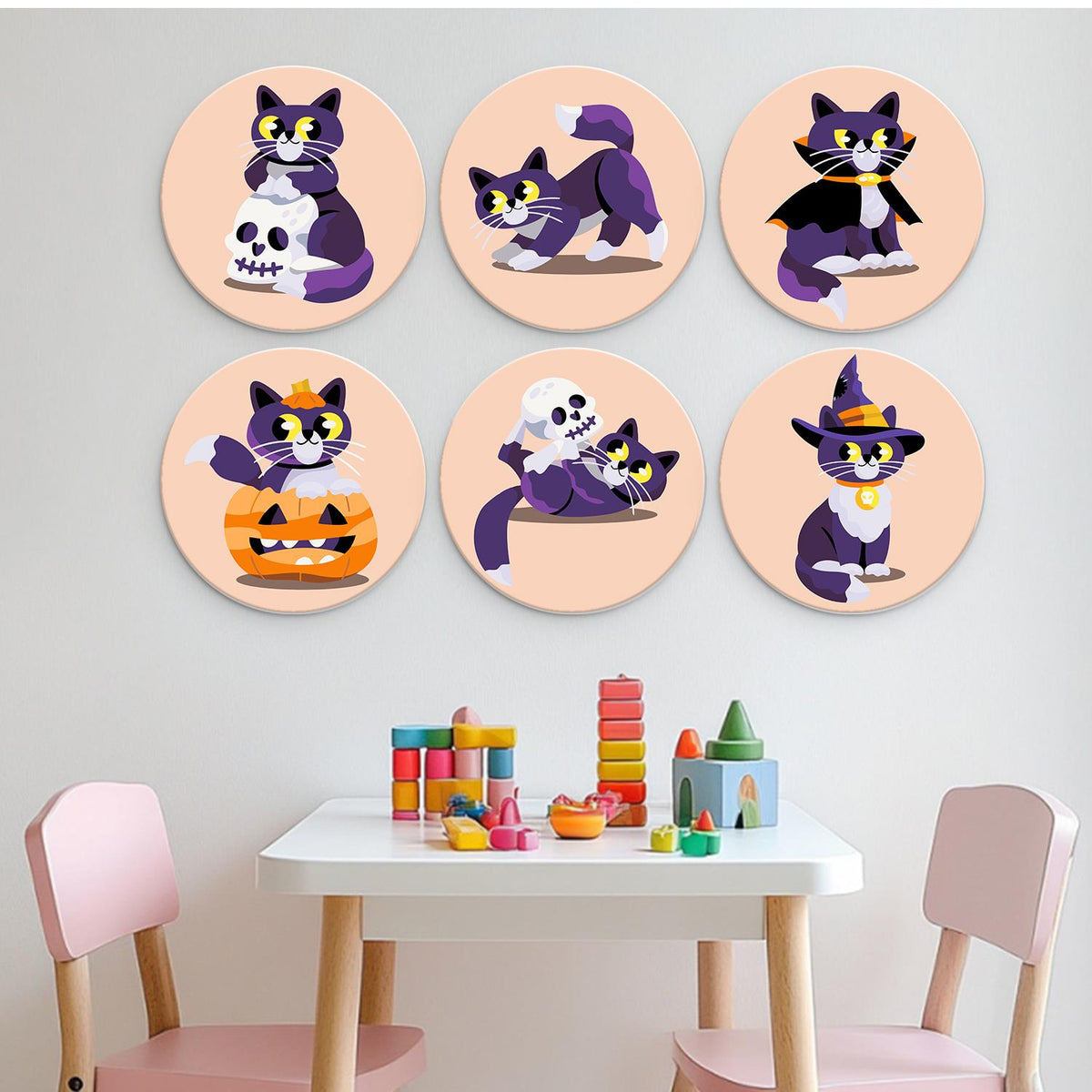 Purple Cats and Skeletons mini board kit – image 24