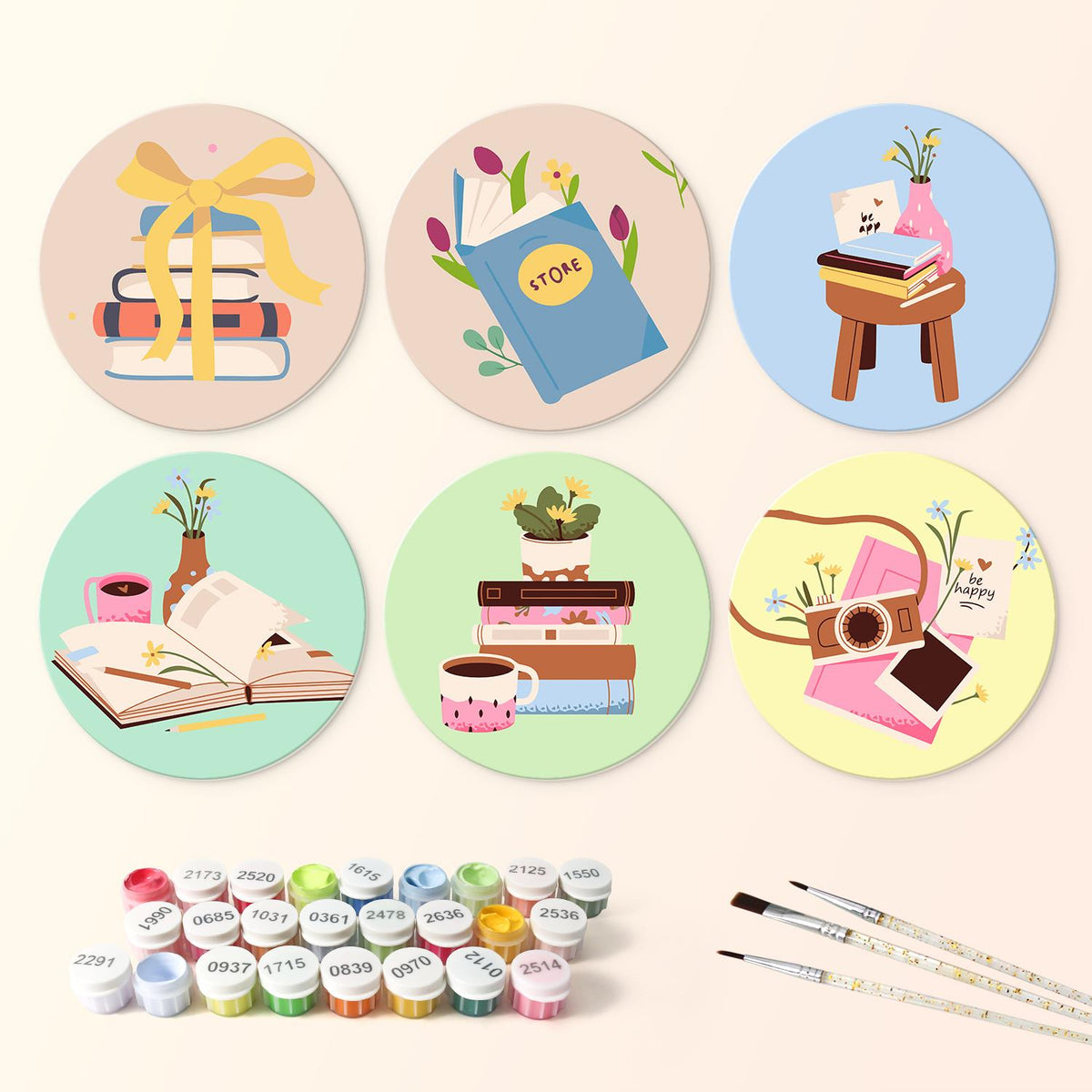 Ribbon-Tied Books and Posies mini board kit – image 3