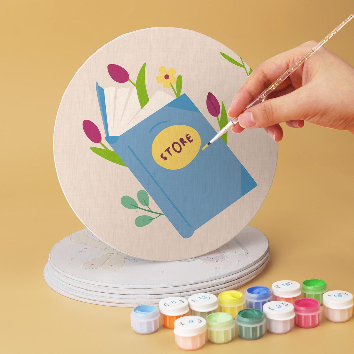 Ribbon-Tied Books and Posies mini board kit – image 12