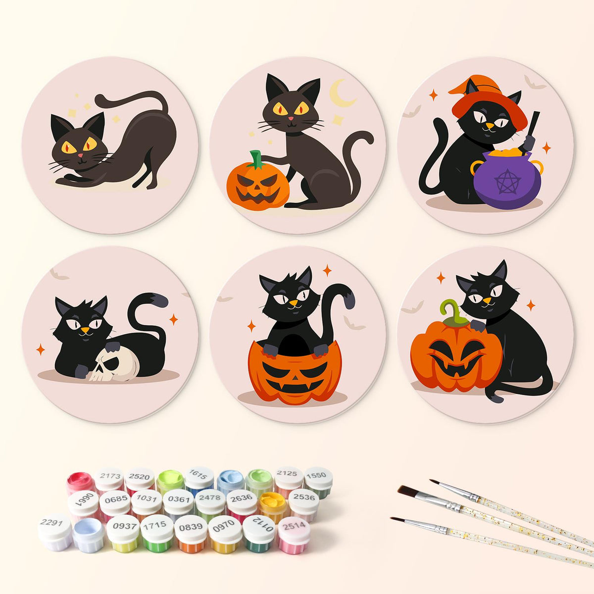 Black Cats and Jack-O'-Lanterns mini board kit – image 3