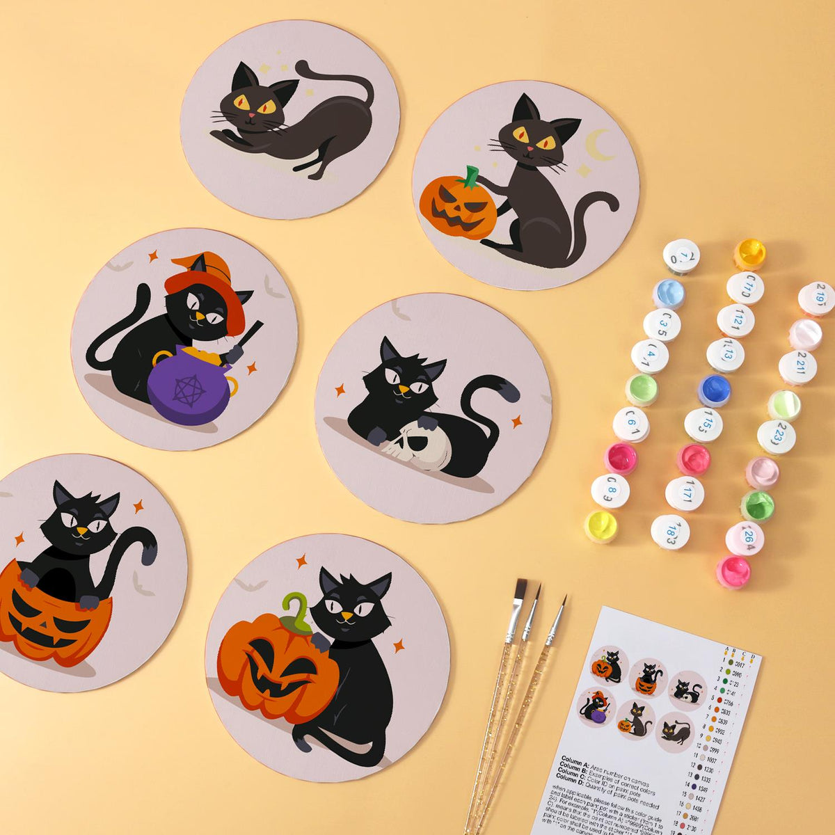Black Cats and Jack-O'-Lanterns mini board kit – image 6