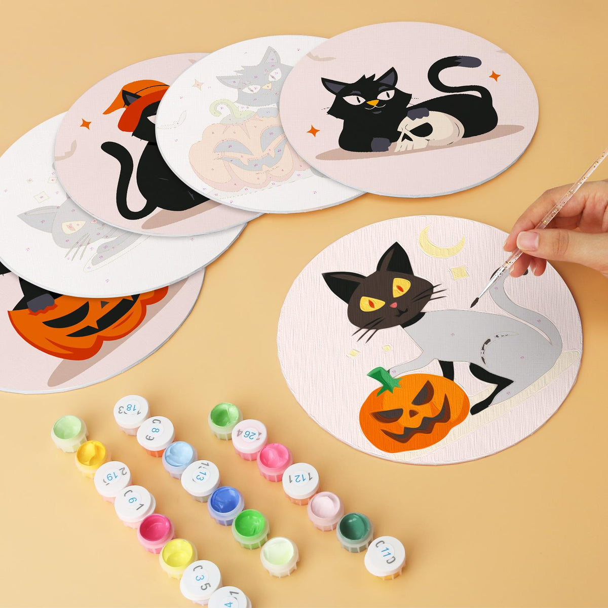 Black Cats and Jack-O'-Lanterns mini board kit – image 7