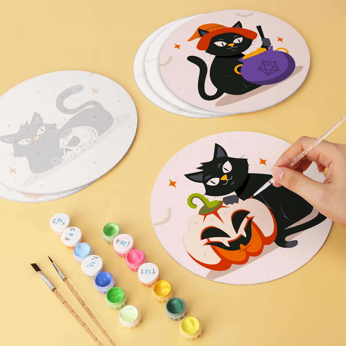 Black Cats and Jack-O'-Lanterns mini board kit – image 8