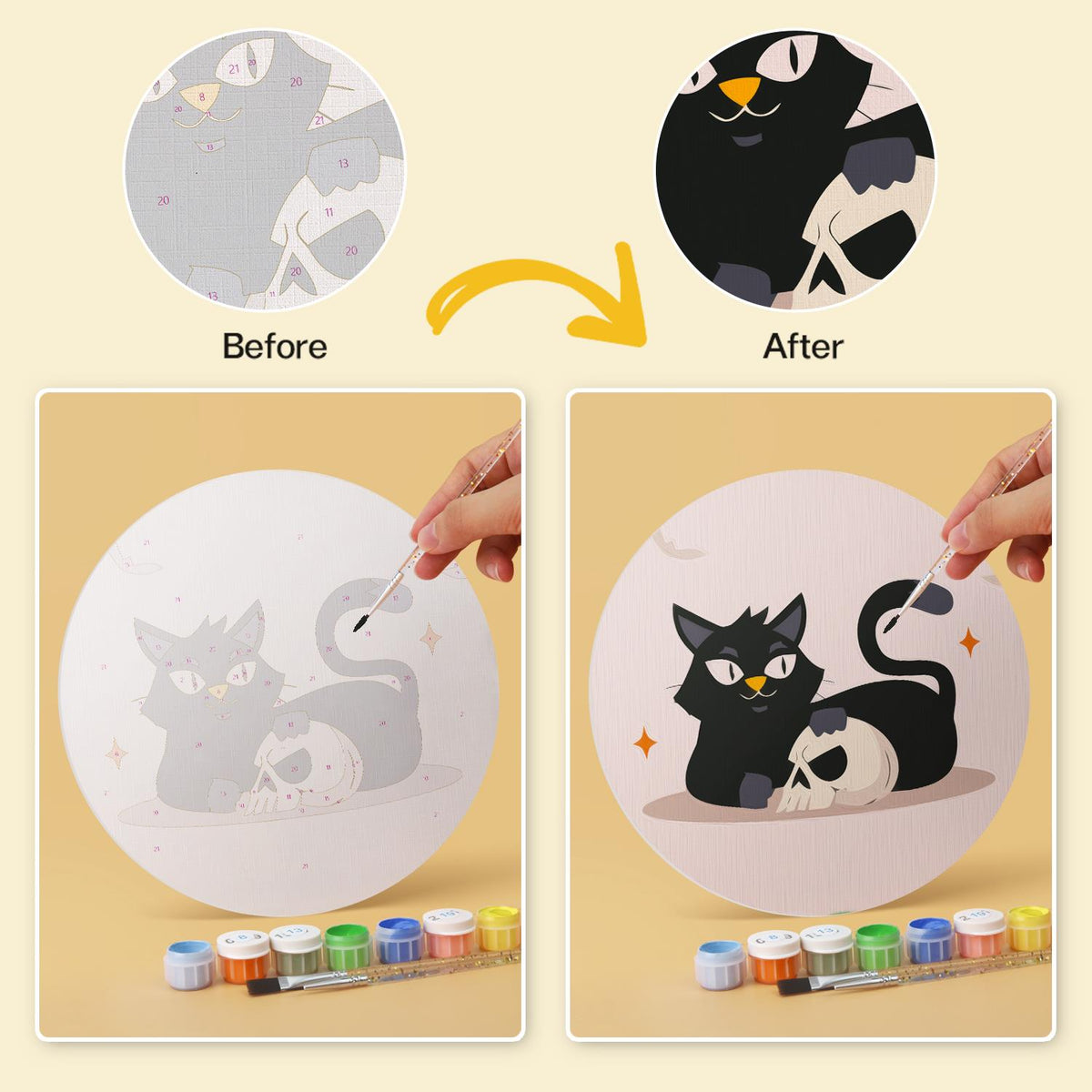 Black Cats and Jack-O'-Lanterns mini board kit – image 21